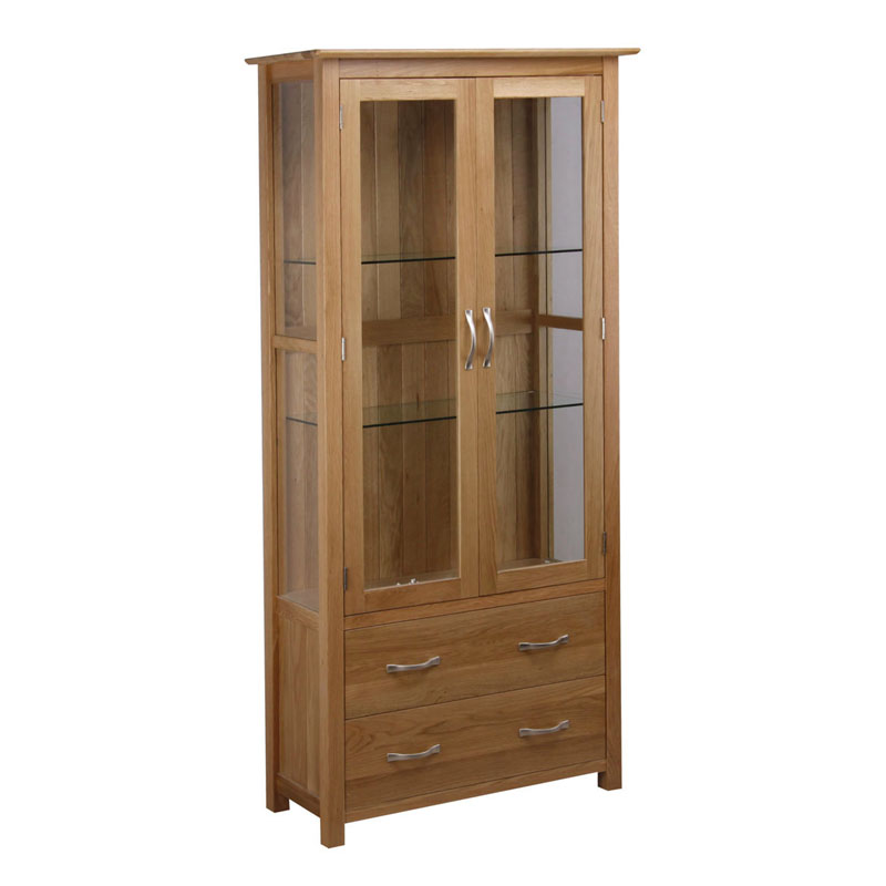 Moderni OakGlass Door Kirjahylly